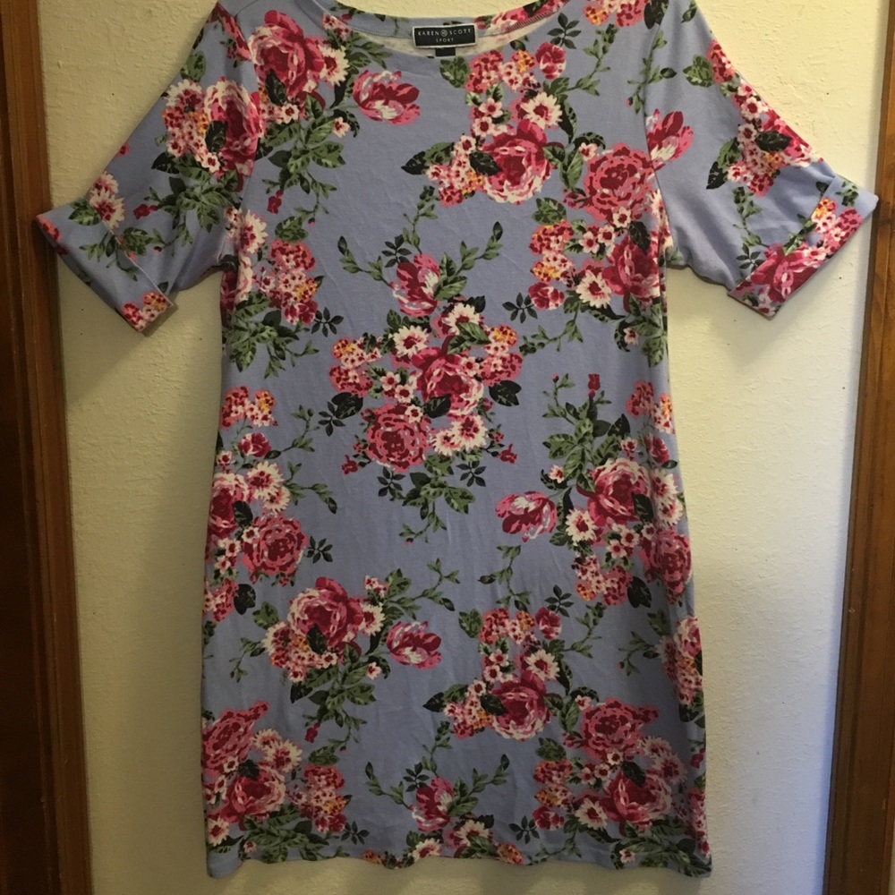 Boat neckline dress.